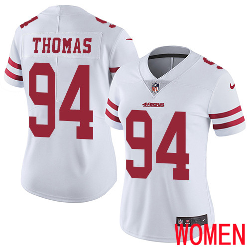 San Francisco 49ers Limited White Women Solomon Thomas Road NFL Jersey #94 Vapor Untouchable